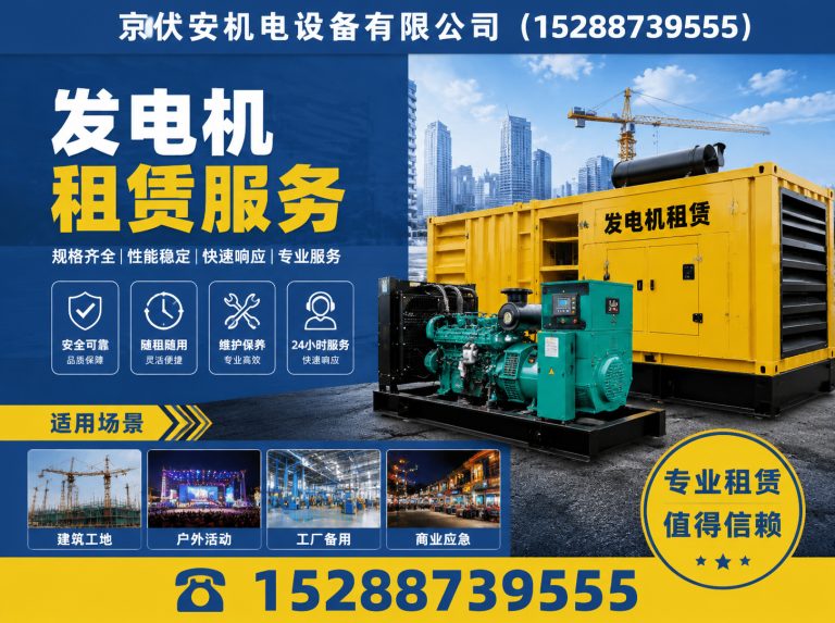 甘南发电机出租展示图